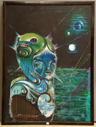 LUCIAN LUPU
EXIL Acrylique sur toile signée...