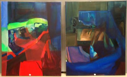 Ensemble de deux toiles HAZEL ANN WATLING...