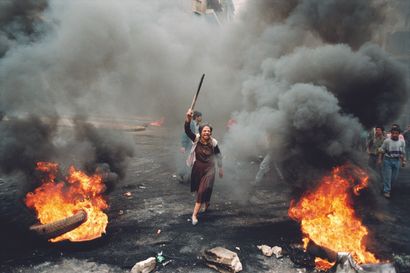 AFP - Ramzi HAIDAR

A demonstrator expresses...