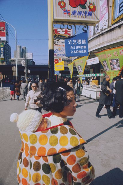 AFP

Street scene in Tokyo in February 1972.

Color...