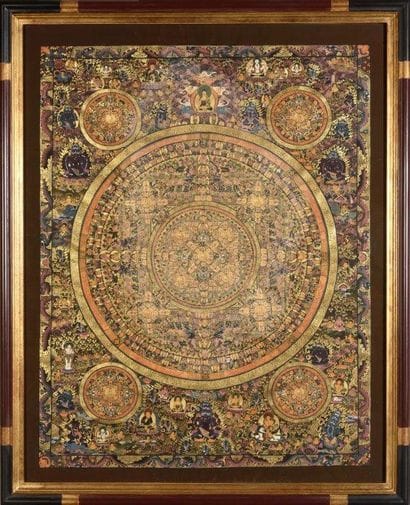 
Thangka peint, représentant Vajrabhairava...