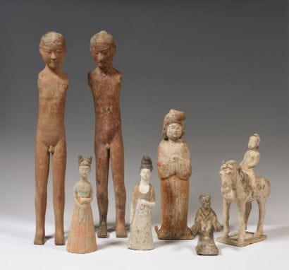 
Ensemble de Mingqi, comprenant deux stickmen,...