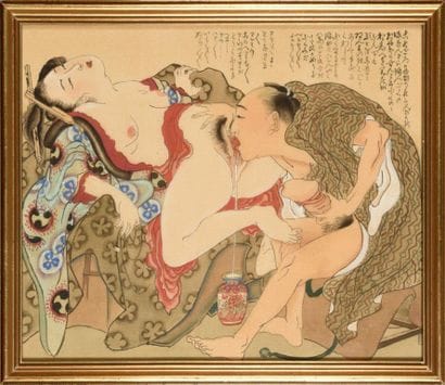 
Deux estampes, à décor érotiques (Shunga)

Japon,...