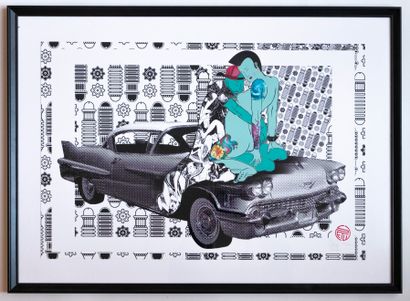 STEW (Français, né en 1978)
Coloured screenprint....