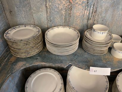 Part of a Yves Deshoulieres porcelain dinner...