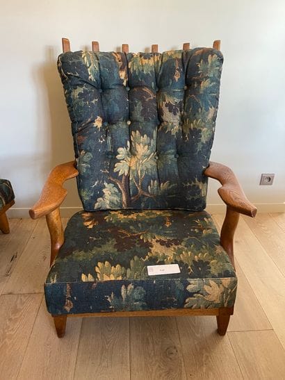 Guillerme et Chambron, armchair model large...