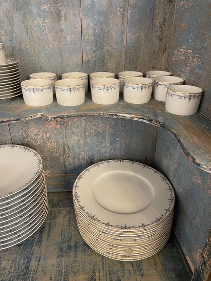 Part of a Yves Deshoulieres porcelain dinner...