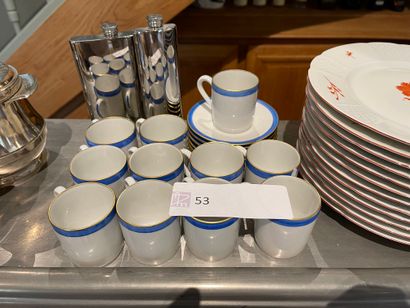 Part of service including:

Plate with floral...