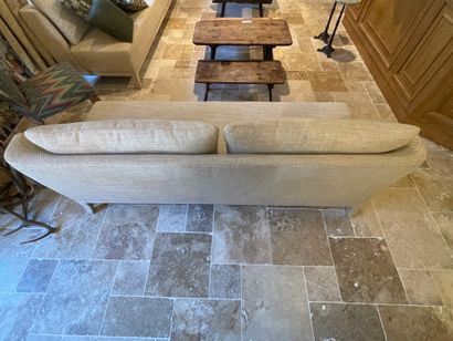 Two three-seater and two-seater sofas, upholstered...