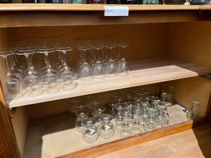 Set of stemware, different models