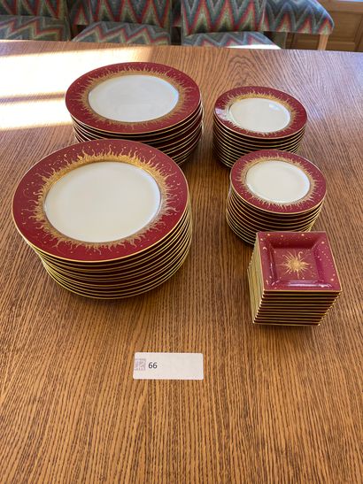 Part of table service in porcelain model...