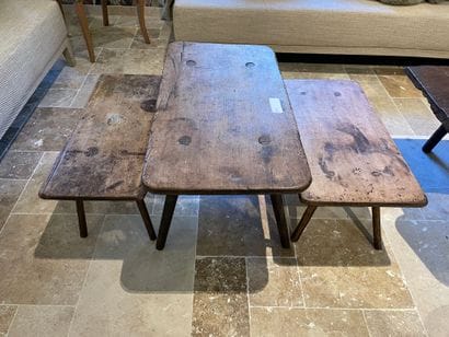 Three coffee tables in natural wood

50 x...