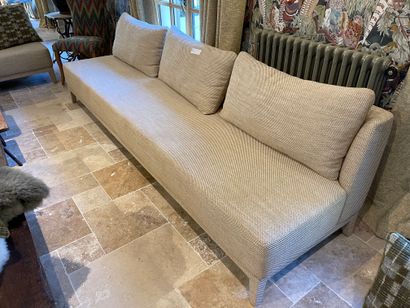 Two three-seater and two-seater sofas, upholstered...