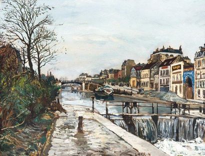 Marcel LEPRIN (1891-1933)
L'écluse, Paris...