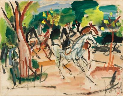 GEN PAUL (1895-1975)
Cavaliers Huile sur...