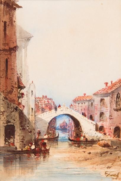 HANTZ (XX)
Venise Aquarelle, signée en bas...