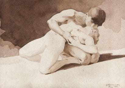 Vladimir ROZMAINSKY (1885-1943)
Le baiser...