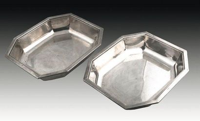 PUIFORCAT
Paire de jattes octogonales en...