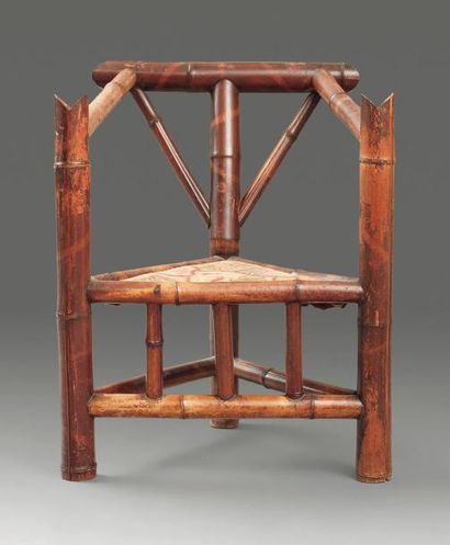 TRAVAIL FRANCAIS, vers 1930
Fauteuil en bambou...