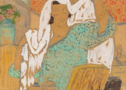 Léon JOUHAUD (1874-1950)
Femme au voile blanc...