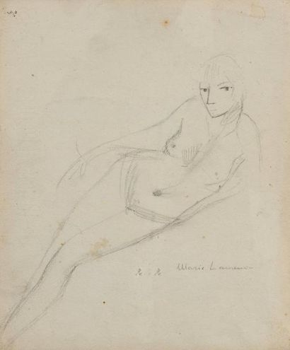 Marie LAURENCIN (1883-1956)
Jeune femme allanguie...
