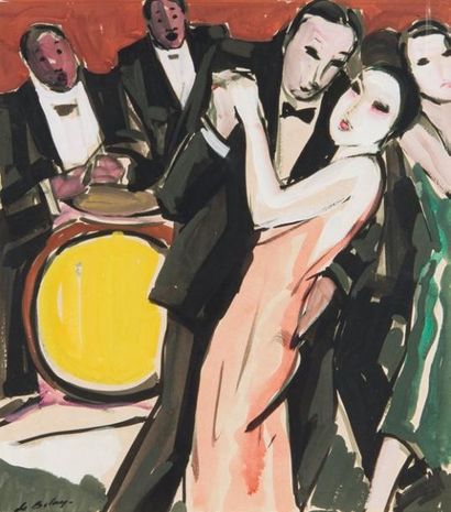 Pierre de BELAY (1890-1947)
La Coupole Gouache,...