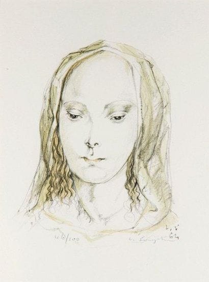 Tsuguharu FOUJITA (1886-1968)
Jeune fille...