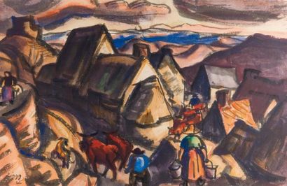 Jules Emile ZINGG (1882-1942)
Les paysans...