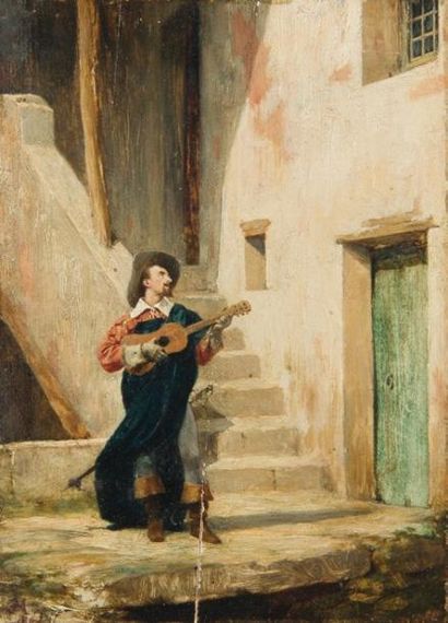 Ernest MEISSONIER (1815-1891)
Joueur de guitare...