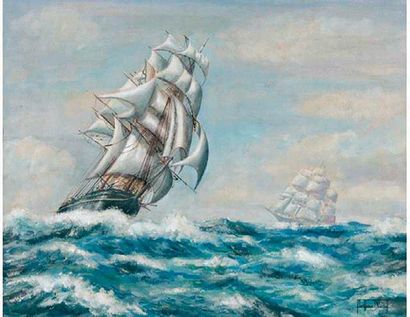 Montague DAWSON (1895-1973)
Voilier sous...