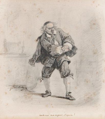 Jules BOILLY (1796-1874)
L'Avare Crayon réhaussé...