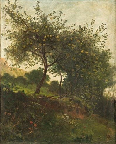 Théodore RAVANAT (1812-1883)
Pommiers à Proveysieux...