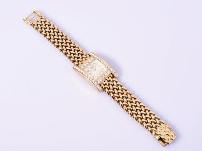CHOPARD
BRACELET MONTRE carrée de dame, 