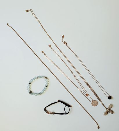 Lot of costume jewelry including two BRACELETS...