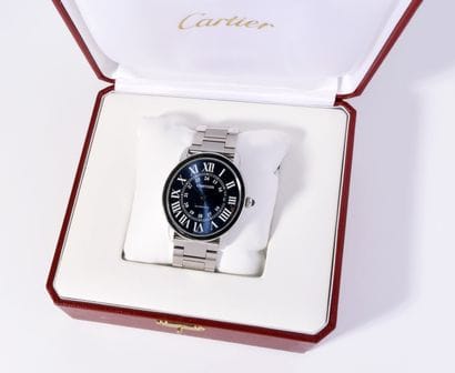 CARTIER
BRACELET MONTRE ronde, steel 