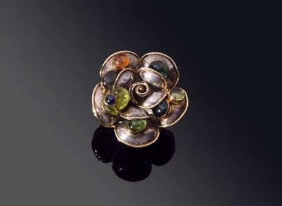 PIETRA DURA
Important yellow gold (750‰)...