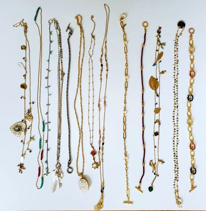 GAS BIJOUX AND OTHERS
Lot of 13 SAUTOIRS...
