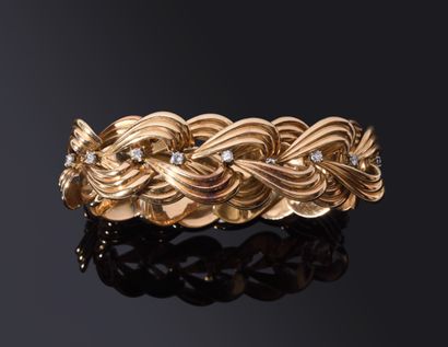 Important BRACELET in yellow gold (750‰)...