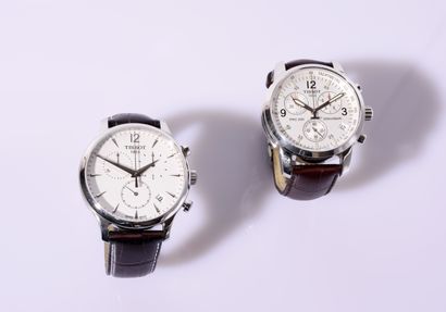 TISSOT
TWO BRACELETS Round, three-counter...