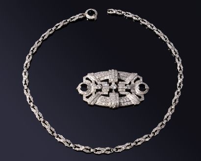 JEWELRY composed of a NECKLACE that can be...