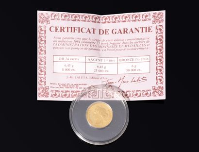 Commemorative coin of the French Revolution...