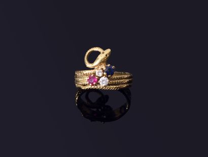 Yellow gold (750‰) chased 