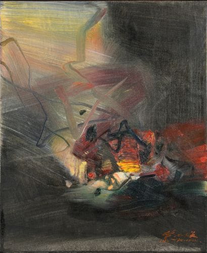 CHU TEH-CHUN (1920 – 2014)
PÉNOMBRE B, 1988
Huile...