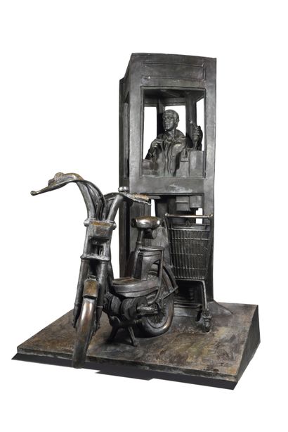 André BARELIER (1934 – 2021)
LA CABINE TÉLÉPHONIQUE
Sculpture...