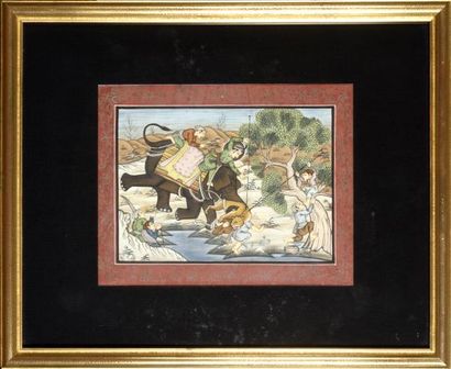 Inde, début XXe siècle

Lot de cinq miniatures...