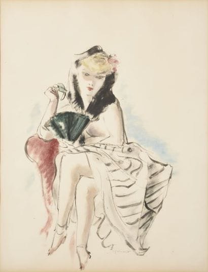 André DIGNIMONT (1891-1965)

Femme à l'éventail

Encre...