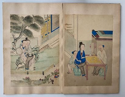 CURIOSA (XIXth century)

Two portfolios with...