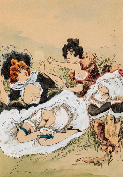 ECOLE FRANÇAISE (XXème siècle)

Scène érotique

Ensemble...