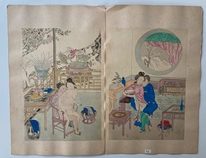 CURIOSA (XIXth century)

Two portfolios with...