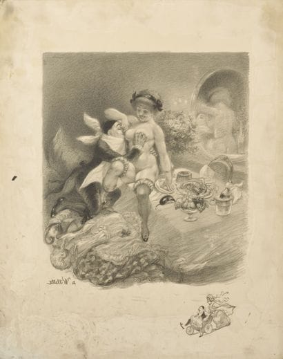 Adolphe WILLETTE (1857-1926)

Scène érotique...